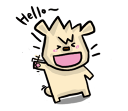 Mr. Pig and his darling bear sticker #6244659