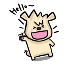 Mr. Pig and his darling bear sticker #6244659