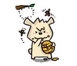 Mr. Pig and his darling bear sticker #6244662