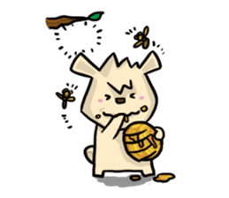 Mr. Pig and his darling bear sticker #6244662