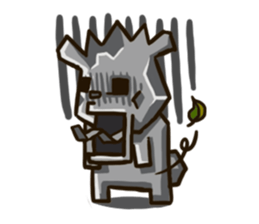 Mr. Pig and his darling bear sticker #6244664