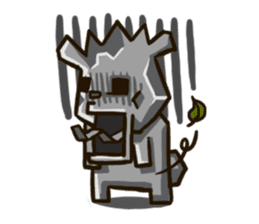 Mr. Pig and his darling bear sticker #6244664