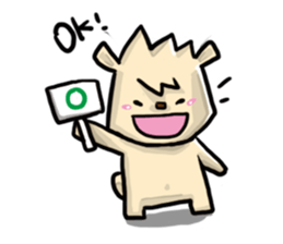 Mr. Pig and his darling bear sticker #6244665