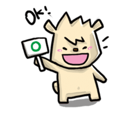 Mr. Pig and his darling bear sticker #6244665