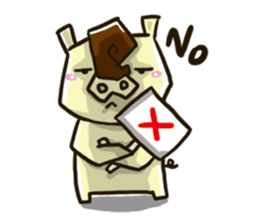 Mr. Pig and his darling bear sticker #6244666