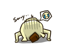 Mr. Pig and his darling bear sticker #6244668