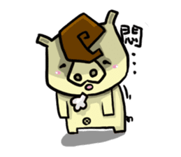 Mr. Pig and his darling bear sticker #6244669