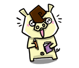 Mr. Pig and his darling bear sticker #6244674