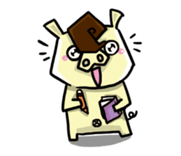 Mr. Pig and his darling bear sticker #6244674