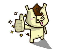 Mr. Pig and his darling bear sticker #6244678