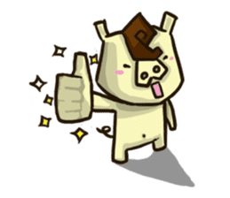 Mr. Pig and his darling bear sticker #6244678