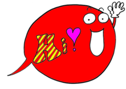 Colorful speech balloon sticker #6244733