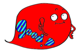 Colorful speech balloon sticker #6244735