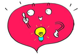 Colorful speech balloon sticker #6244763