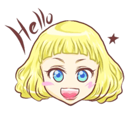 Girl with an eye in a sea sticker #6245264