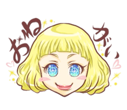 Girl with an eye in a sea sticker #6245270