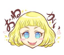 Girl with an eye in a sea sticker #6245270