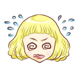 Girl with an eye in a sea sticker #6245274