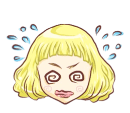 Girl with an eye in a sea sticker #6245274