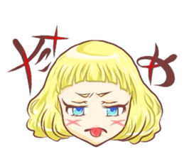 Girl with an eye in a sea sticker #6245282