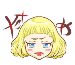 Girl with an eye in a sea sticker #6245282