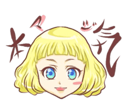 Girl with an eye in a sea sticker #6245283