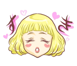 Girl with an eye in a sea sticker #6245286