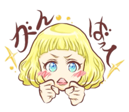 Girl with an eye in a sea sticker #6245289