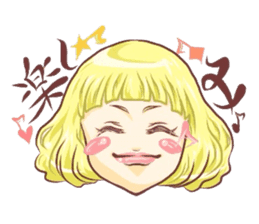 Girl with an eye in a sea sticker #6245290