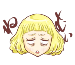 Girl with an eye in a sea sticker #6245294