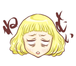 Girl with an eye in a sea sticker #6245294