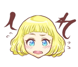 Girl with an eye in a sea sticker #6245295