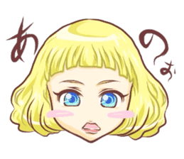 Girl with an eye in a sea sticker #6245298