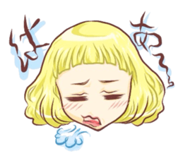 Girl with an eye in a sea sticker #6245299