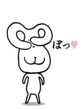 Chin God buttocks chin rabbit sticker #6246313