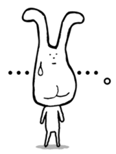 Chin God buttocks chin rabbit sticker #6246319