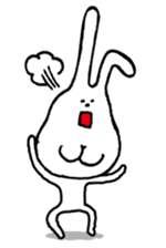Chin God buttocks chin rabbit sticker #6246326