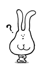 Chin God buttocks chin rabbit sticker #6246328