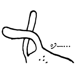 Chin God buttocks chin rabbit sticker #6246330