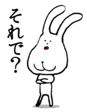 Chin God buttocks chin rabbit sticker #6246340