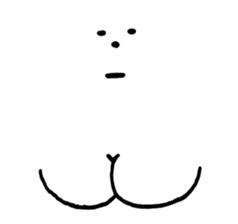 Chin God buttocks chin rabbit sticker #6246342