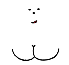 Chin God buttocks chin rabbit sticker #6246343