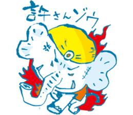 Surreal elephant illustrations Sticker sticker #6246789