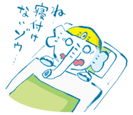 Surreal elephant illustrations Sticker sticker #6246810