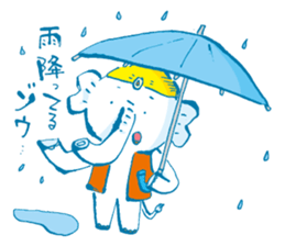 Surreal elephant illustrations Sticker sticker #6246822