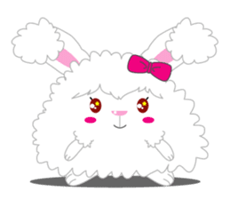 Cutie Angora rabbit sticker #6246984