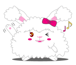 Cutie Angora rabbit sticker #6246985