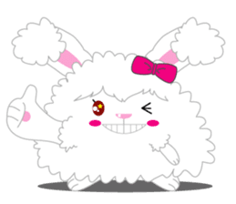 Cutie Angora rabbit sticker #6246986