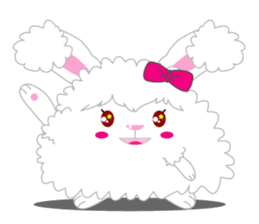 Cutie Angora rabbit sticker #6246988