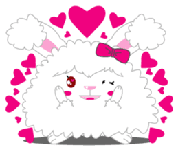 Cutie Angora rabbit sticker #6246989